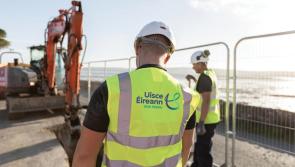 Burst water main being repaired in Bundoran
