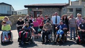 Super new beach wheelchair launched at Narin-Portnoo this morning