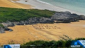 Donegal Rally: Tribute to iconic trio written in the sand at Knockalla