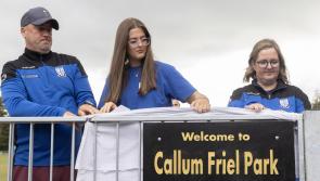 Gallery: Packie Bonner opens Dunfanaghy Youths' pitch in memory of Callum Friel