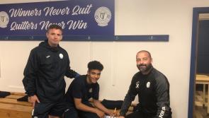 Exciting teen Aaron McLaughlin pens new contract at Finn Harps