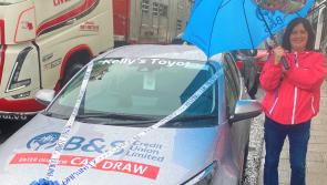 Ballybofey's Kathleen McGlynn Browne wins B&S Credit Union's car prize