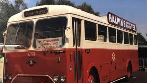 Just the ticket …historic bus on the way back to Donegal