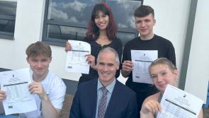 Leaving Cert celebrations in Letterkenny’s Errigal College
