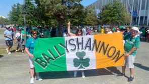 Famous Ballyshannon flag folded, but ready for more action