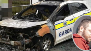 Man doused Garda car in petrol before setting it ablaze 