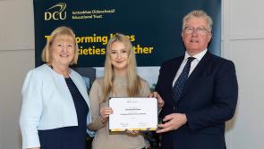 Creeslough's Courtney Brennan receives Scholarship Award at ceremony in DCU