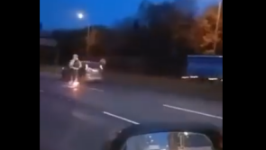 National: Man spotted dangerously riding e-scooter down busy M50