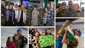 National: Joyful scenes as Irish troops reunite with families following Lebanon deployment