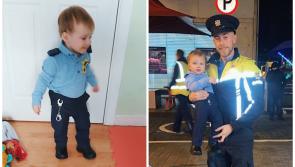 National: Adorable garda recruit hits the beat in 'mini uniform' hand-sewn by his mammy