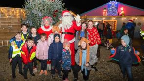 Santa arrives in style at Mountcharles