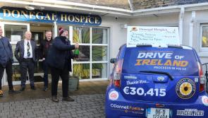 Donegal Hospice take receipt of over €30,000 from Brian McDaid and 'Betsy'