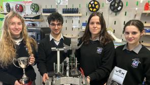 Errigal College  show who the bright sparks are to win VEX Robotics final
