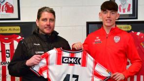 Luke O'Donnell signs first pro contract at Derry City