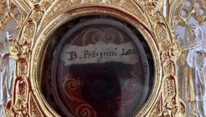 Relic of St Peregrine in Glenswilly for individual blessings and Healing Mass