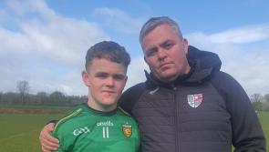 Proud day for the Melly family and Na Rossa as brave Logan captains Donegal U-15s