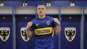Birthday boy Ronan Curtis scores and then gets sent off