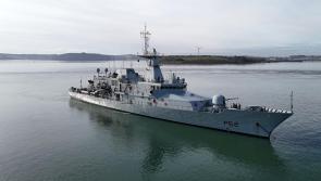 Visit Irish naval vessel L.E. James  Joyce at Rathmullan Pier today