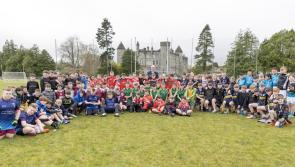In Pictures: GAA President Jarlath Burns visits St Eunan's College