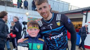 Shaun Patton makes young Donegal supporter Ultán's day at Celtic Park 