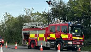 Car gutted by fire on busy stretch of N15 near Laghey