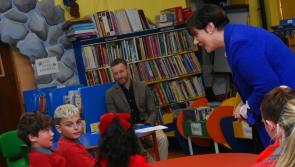 In pictures: Minister for Education visits Buncrana’s Scoil Íosagáin


