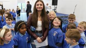 Muireann Bradley launches Cruinniú na nÓg at her old National School