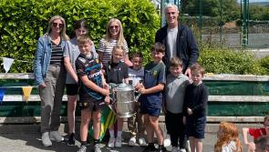 In pictures: Jim McGuinness and Anglo-Celt Cup visit Scoil Mhuire Creeslough 