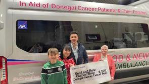 Ballyshannon woman faces fears and takes the plunge for Donegal Cancer Bus