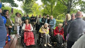  Seat in memory of the late Frank Larkin unveiled at Letterkenny Town Park