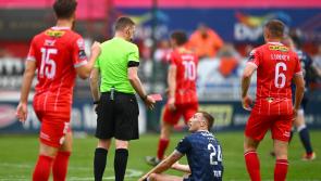 Derry City hold Shelbourne to a draw despite red card for Carndonagh man Sam Todd