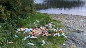 Disgusting sight as the banks of Gartan Lake left littered