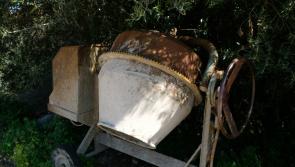 Cement mixer and a power washer among the items stolen from Kilmacrennan site