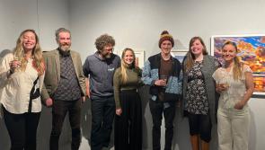 Smiles all around at the Kevin Lowery Gallery for Friday night’s exhibition launch