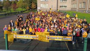 Video:  Scoil Mhuire gan Smál schoolchildren show their colours for St Eunan's