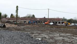 Tesco supermarket under constrution in Donegal Town