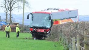 Three taken to hospital following collision between bus and car in Manorcunningham