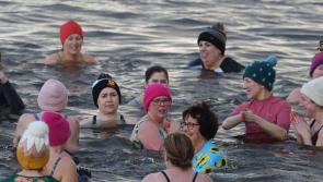 In Pictures: Swimmers and dippers brave the cold in Mountcharles in aid of RNLI