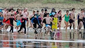 In pictures: Dunree Dip on New Year's Day in memory of Pat Lynch