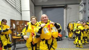 Arranmore RNLI welcome a familiar face and his Canadian partner to their team