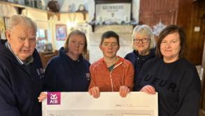 Man who ran and walked through 2024 presents cheque of west Donegal fundraiser