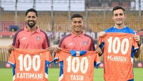 Donegal's Carl McHugh celebrates 100 Indian Super League appearances