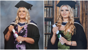 Double celebrations as Ballintra twins graduate