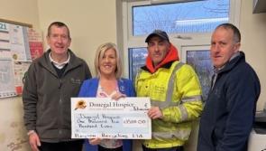 Bryson Recycling giving back with charity €1,500 donation to Donegal Hospice 