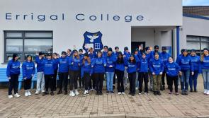 Errigal College students take part in a ‘Think Before You Flush’ themed beach clean