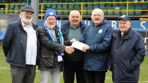 Finn Harps lotto winner Jack Quinn gets his hands on €6,400 jackpot cheque 