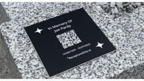 Video from beyond the grave! QR code memory plaques land in Ireland