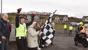 In pictures: Brigid McPhelim (103) gets Creevy cyclists on their bikes