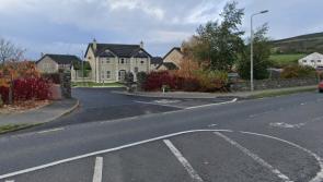 Wall of Burnfoot housing estate damaged in suspected collision