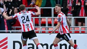 Donegal pair Ronan Boyce and Sam Todd hit the net for Derry City